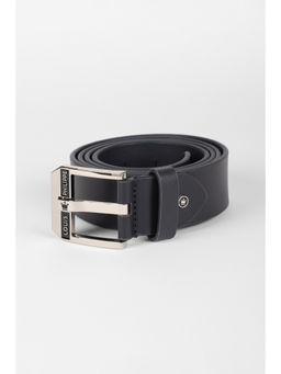 Louis Philippe - Men Grey Solid Genuine Leather Casual Belt