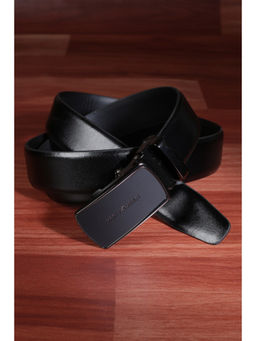 Van Heusen - Men Navy Blue Textured Formal Belt