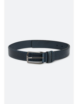 Van Heusen - Men Navy Blue Textured Casual Belt