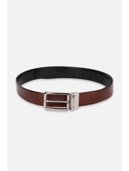 Van Heusen - Men Brown Textured Reversible Formal Belt