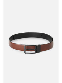 Van Heusen - Men Brown Textured Reversible Casual Belt