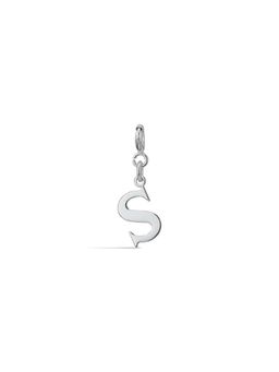 Anaar - Silver Alphabet S Charm