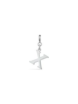 Anaar - Silver Alphabet X Charm