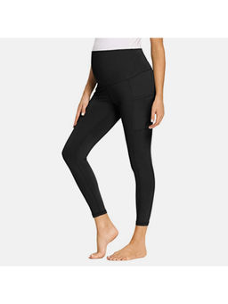 CHKOKKO - Women Black Leggings for Pregnancy