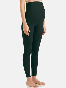 CHKOKKO - Women Green Leggings for Pregnancy