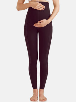 CHKOKKO - Women Wine Leggings for Pregnancy