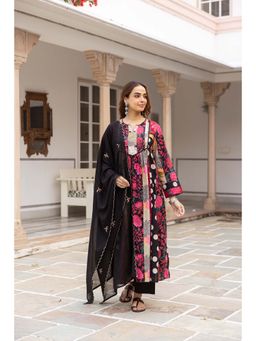Nehamta - Women Multi-Color Floral Printed Kurta with Pant and Dupatta