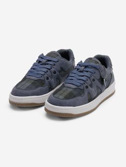 The Souled Store - Urban Blaze : Plaid Women Navy Blue Low Top Sneakers
