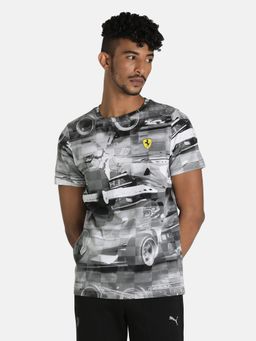 Puma - Ferrari Motorsport Race AOP Men Black T-Shirt