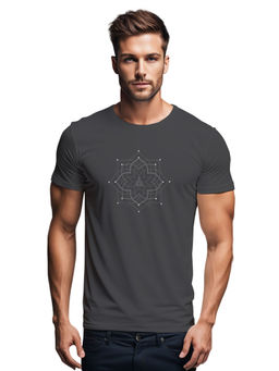 Tantra - Grey Round Neck Printed T-Shirt