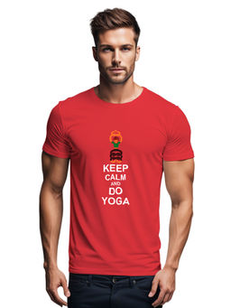 Tantra - Red Round Neck Typography Printed T-Shirt