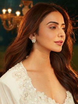 Accessher - Gold-Tone Crystal Flower Petal Stud Earrings For Women