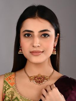 Anvik - Lord Ganesha Choker Necklace Set