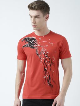 Huetrap - Mens Red Short Sleeve T-Shirt