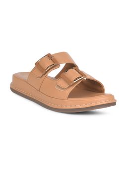 Scholl - Women Tan Synthetic Sandals
