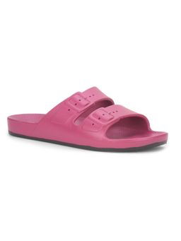 Bata - Women Pink Plastic Sliders