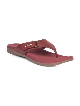 Scholl - Women Red Leather Flats