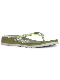 Bata - Women Green Plastic Flipflops