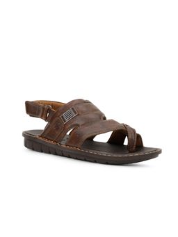 Bata - Men Brown Synthetic Sandals