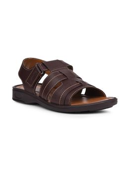 Bata - Men Brown Synthetic Sandals