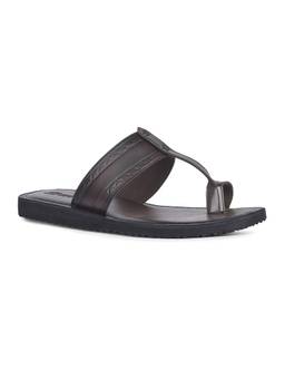 Bata - Men Brown Synthetic Kolhapuri