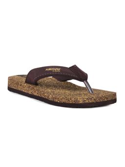 Bata - Men Brown Synthetic Flipflops