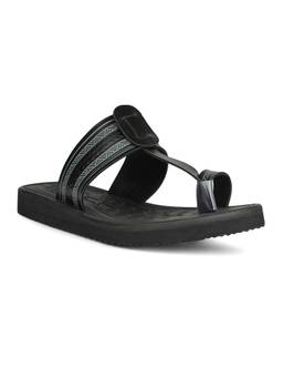 Bata - Men Black Synthetic Kolhapuri