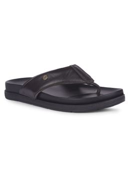 Hush Puppies - Men Black Leather Sandals