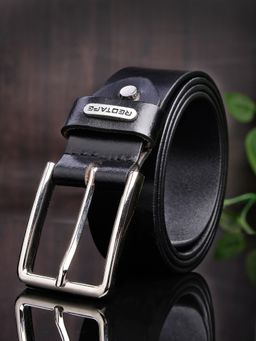 Red Tape - Men Black Solid Formal Leather Belt