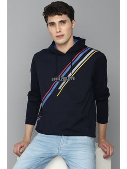 Louis Philippe - Men Graphic Navy Sweatshirt