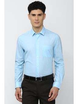 Peter England - Men Blue Regular Fit Formal Shirt