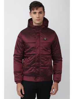 Van Heusen - Men Quilted Maroon Jacket