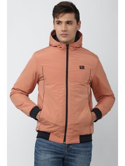 Van Heusen - Men Solid Peach Jacket