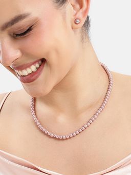 Estele - Adjustable Captivating Light Amethyst Pearl Jewellery Set