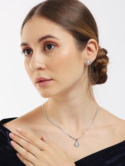 OOMPH - Silver Cubic Zirconia Jewellery Set