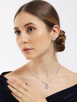 OOMPH - Silver Cubic Zirconia Jewellery Set