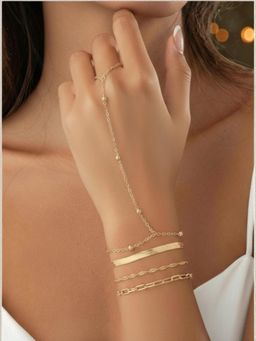 OOMPH - Delicate Design Gold Bracelet (Pack of 4)