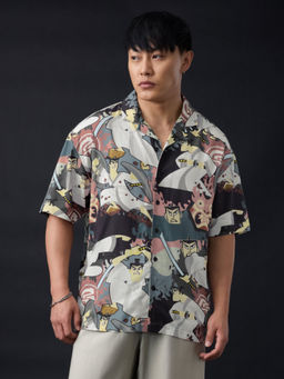 The Souled Store - Samurai Jack: Warrior Mulri-Color Men Holiday Shirt