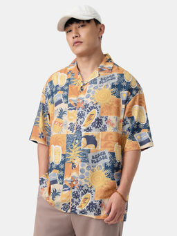The Souled Store - Tropical Yellow Men Holiday Shirt