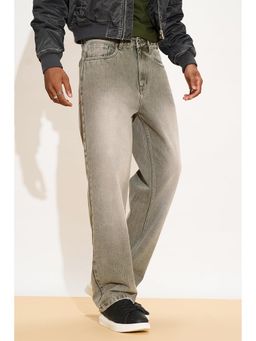 FREAKINS - Grey Stone Mens Straight Fit Jeans