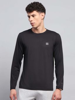 Rock.it - Men Black Round Neck Full Sleeves T-Shirt