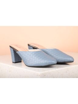 Inc.5 - Textured Blue Block Heels