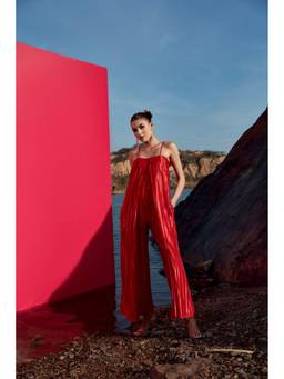 PUNEET KAPOOR LABEL - Red Marina Jumpsuit