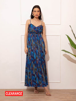 RSVP by Nykaa Fashion - Multicolor Sweetheart Abstract Maxi Dress