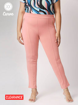 Twenty Dresses by Nykaa Fashion - Pink Mid Waist Skinny Jeggings