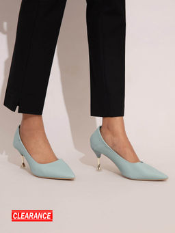 Twenty Dresses by Nykaa Fashion - Mint Green Stiletto Pumps