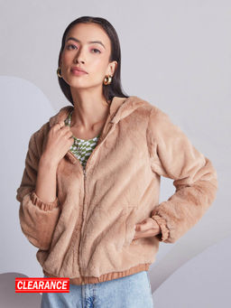 Twenty Dresses by Nykaa Fashion - Light Brown Reversible Overcoat
