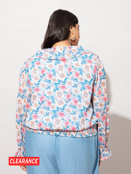 Twenty Dresses by Nykaa Fashion - Curve Multicolor Floral Crop Top