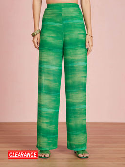 Twenty Dresses by Nykaa Fashion - Green Ombre Wide Leg Pants