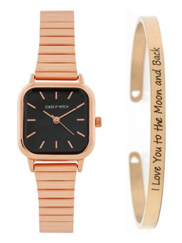 Joker and Witch - Joker & Witch Elegant Aura Watch with Bracelet Stack - JWBS1081 (M)